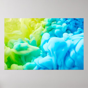 Ink drop in water backgroundabstract,background,dr poster