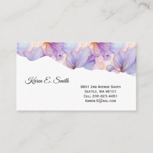 Ink Floral Business Card