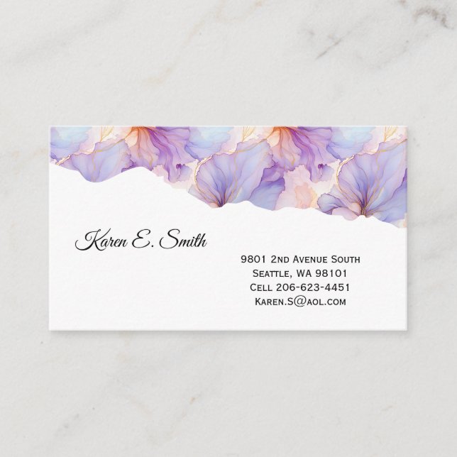 Ink Floral Business Card (Front)