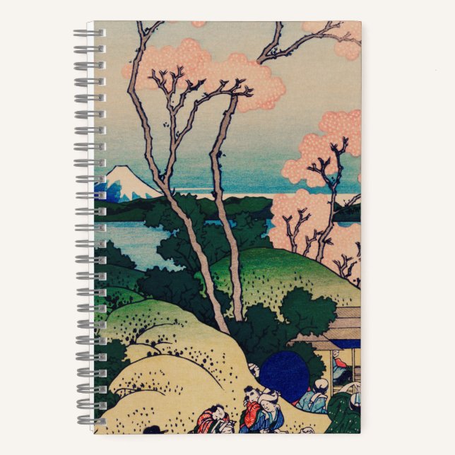 Ink Graphic Landscape Spiral Notebook (Front)