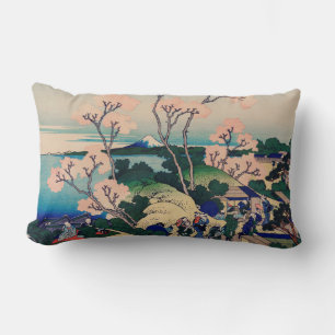 Ink Graphics Asian Garden Landscapes Throw Pillow