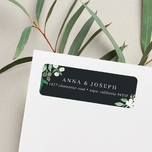 Ink   Greenhouse Botanical Return Address Label