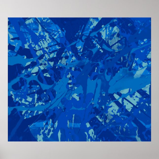 Ink hand made painting. Abstract wall art. Creativ Poster (Front)