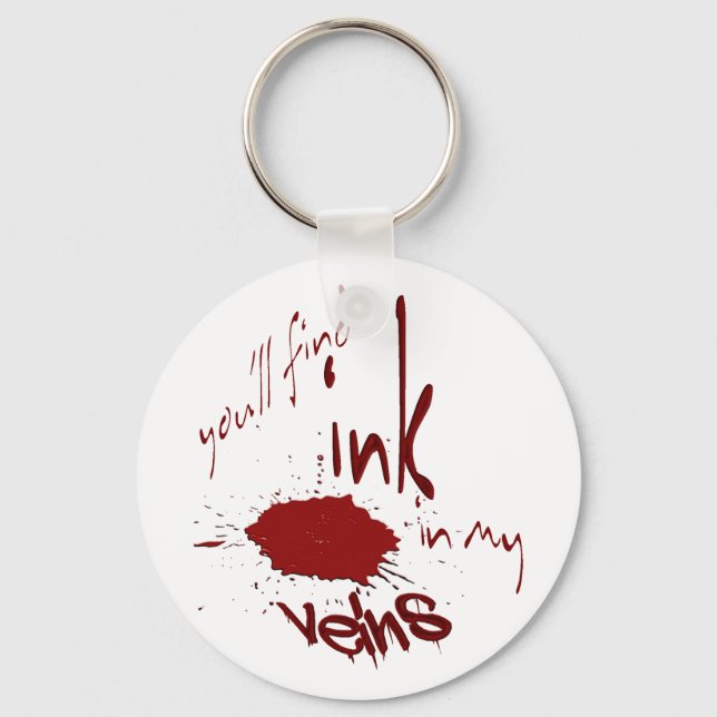 Ink in my Veins Basic Keychain (Front)