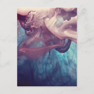 Ink in Water Abstract Photography Postcard