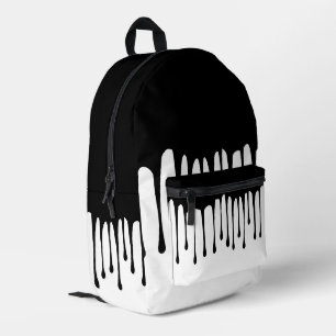 Ink leak printed backpack