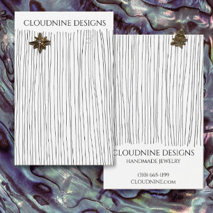 Ink Lines Earring Necklace Jewellery Display Card