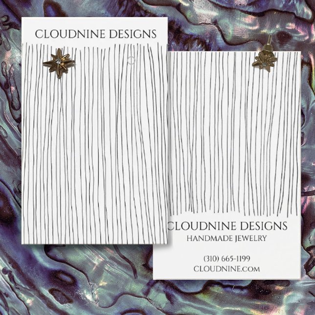 Ink Lines Earring Necklace Jewellery Display Card (Creator Uploaded)