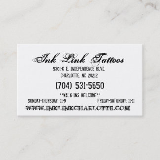 Ink Link Business Card6 Card