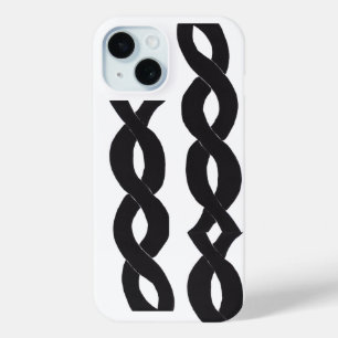 Ink Loops Phone Case Monochrome