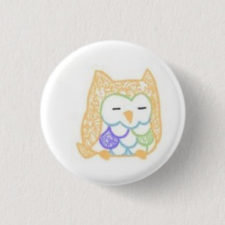Ink: Owl (Colour) 3 Cm Round Badge