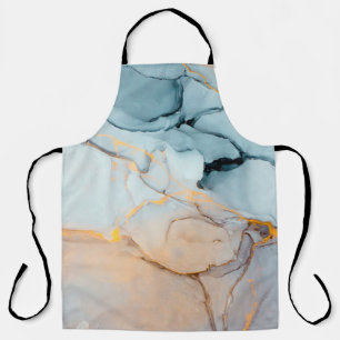 Ink, paint, abstract. Closeup of the painting. Col Apron
