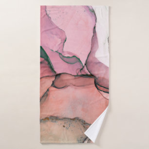 Ink, paint, abstract. Closeup of the painting. Col Bath Towel
