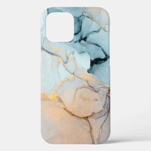 Ink, paint, abstract. Closeup of the painting. Col iPhone 12 Case