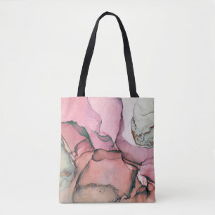 Ink, paint, abstract. Closeup of the painting. Col Tote Bag