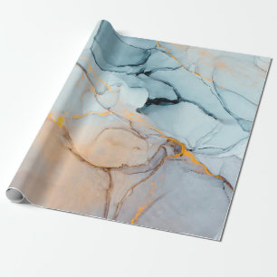 Ink, paint, abstract. Closeup of the painting. Col Wrapping Paper