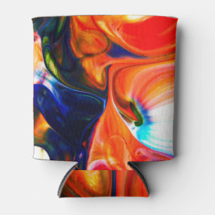 Ink Paint Explode: Colourful Abstract Can Cooler