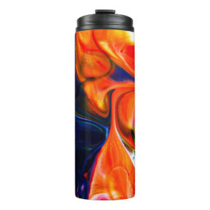 Ink Paint Explode: Colourful Abstract Thermal Tumbler