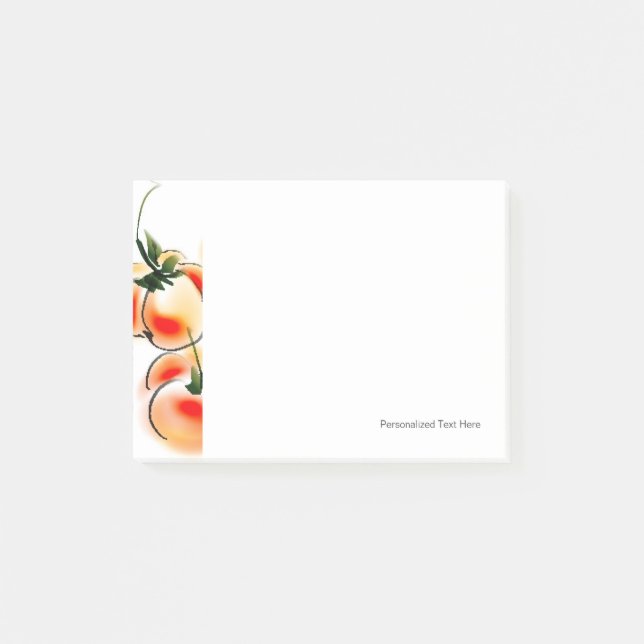 Ink Painting Of Persimmons For Korean Post-it Notes (Front)