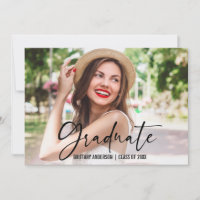 Ink Pen Calligraphy Script Photo Graduation
