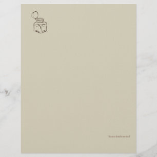 Ink Pot-Forgotten Archive- Minimalist Letterhead