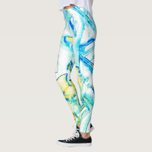 Ink ran in more than one direction? Yellow, cyan… Leggings