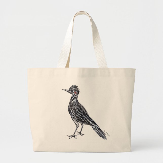 ink roadrunner large tote bag (Front)