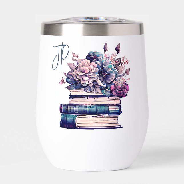 Ink Runs Deep Quote | Book Lovers Monogrammed (Front)