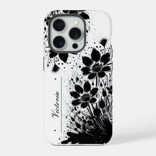 Ink-splashed Bloom iPhone 15 Pro Case