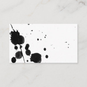 ink splatter custom business card template