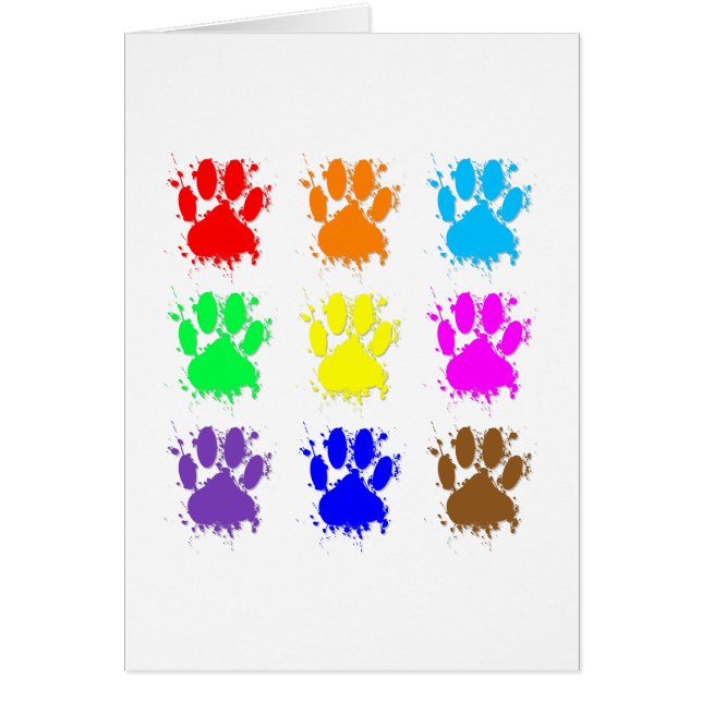 Ink Splatter Dog Paw Pattern (Front)
