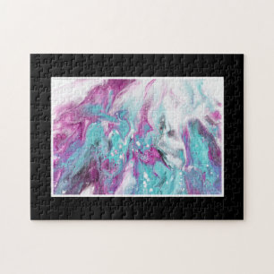 Ink Splatter Hard Difficult Challenging Colourful Jigsaw Puzzle