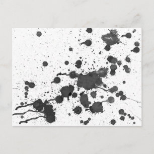 Ink Splatter Postcard