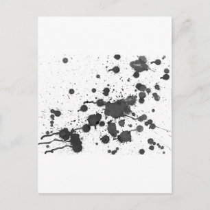 Ink Splatter Postcard
