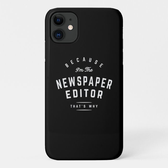 Ink-Stained Authority - Newspaper Editor Pride Case-Mate iPhone Case (Back)