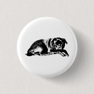 Ink Style, Bright Statement 3 Cm Round Badge