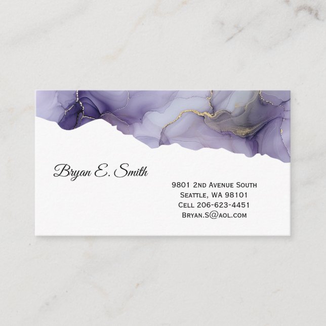 Ink Swirl Business Card (Front)