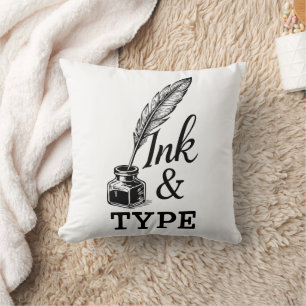 Ink & Type Cushion