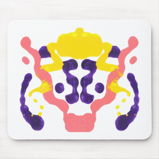 Inkblot Art Mouse Pad (Front)