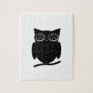 Inkblot Owl Jigsaw Puzzle