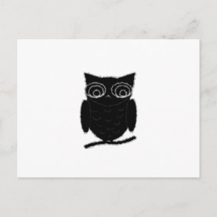 Inkblot Owl Postcard