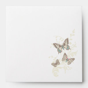 Inked butterflies wedding or occasion envelope