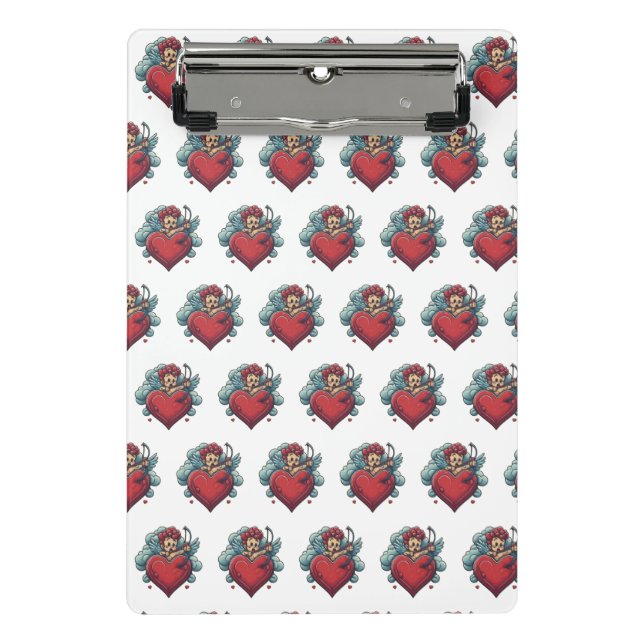 Inked Classics: Heart & Cupid Clipboards (Front)
