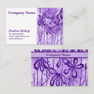 Inked Flowers Business Card