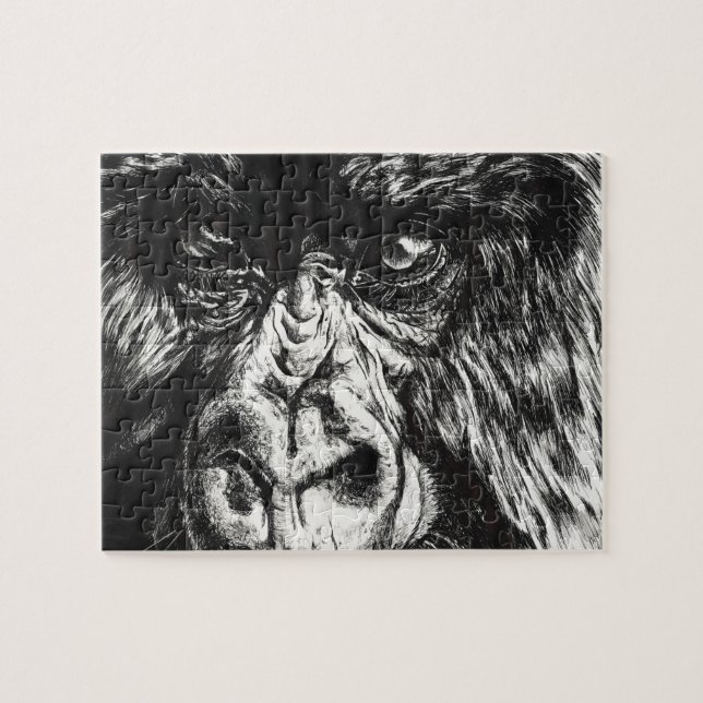 Inked Gorilla Puzzle (Horizontal)