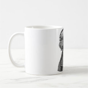 Inked Hound with Headphones Coffee Mug