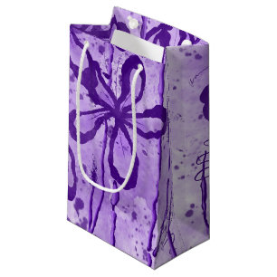 Inked Lilies - Lilac  Small Gift Bag