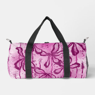 Inked Lilies - Pink Duffle Bag