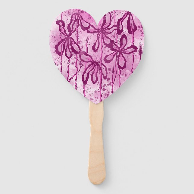 Inked Lilies Rosey Sky Set of Fans (Back)
