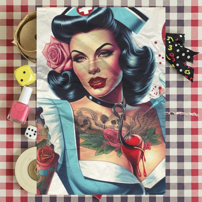 Inked Nurse  Tissue Paper (Creator Uploaded)